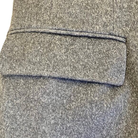 Franco's Mens XL Vintage 100% Cashmere Karamai Full Length Dress Coat Charcoal - Picture 7 of 16